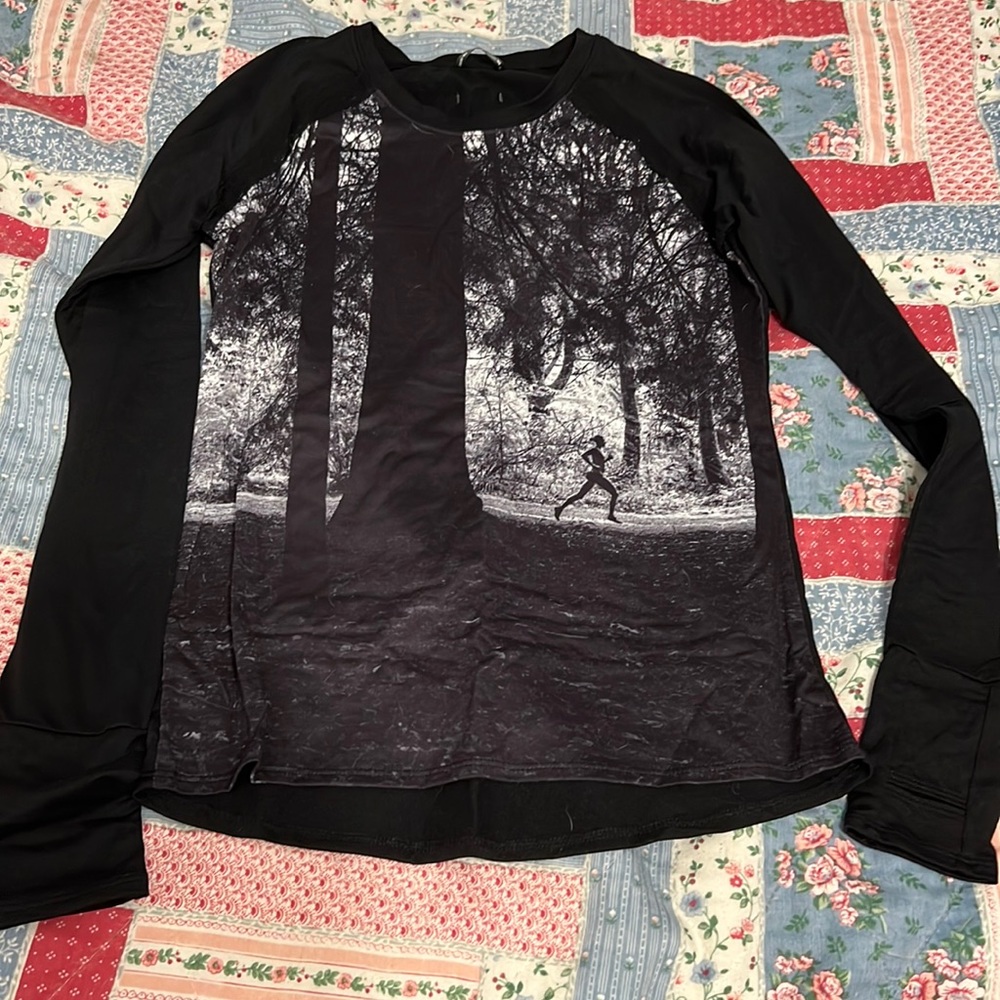 Oiselle Lauren Long Sleeve Graphic Top